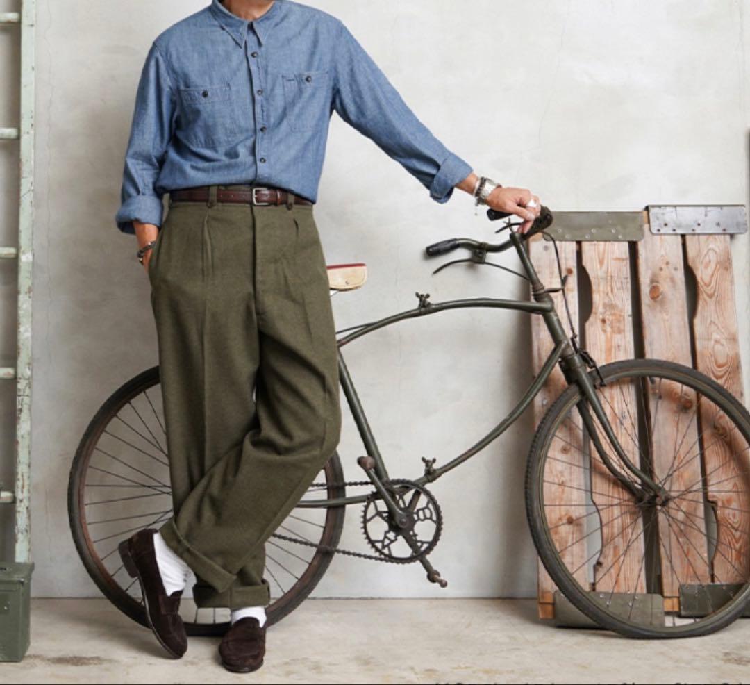 フランス軍 1950～60年M-52 ワンタック ウール トラウザーズ 13