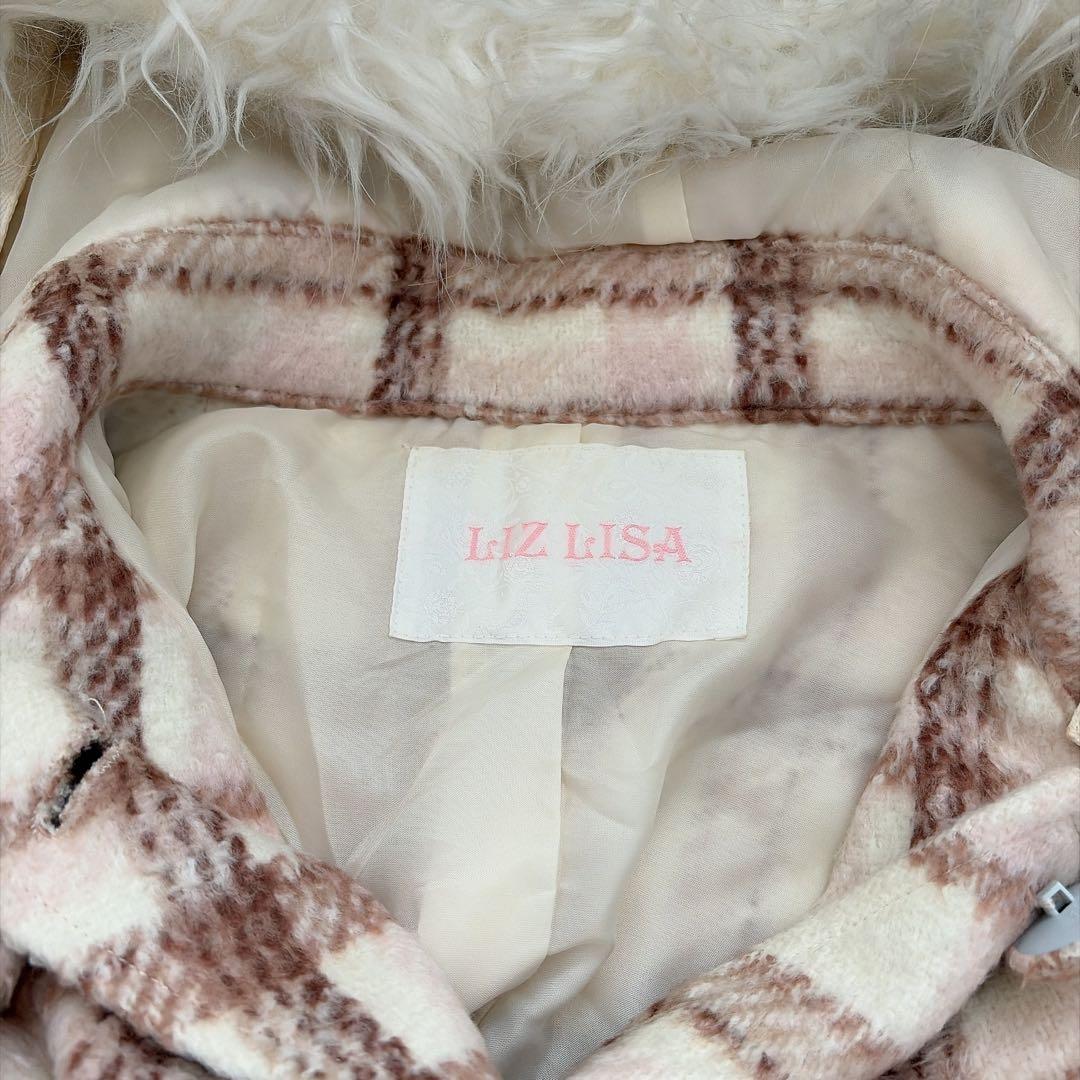 LIZ LISA ポンチョ　ケープコート　アウター　上着　ファー付フード　裏地付