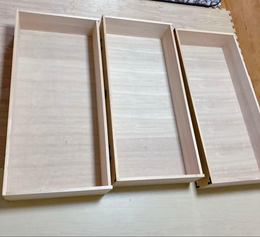 桐箪笥　桐タンス 3段　着物たんす　和装　収納　幅94.5×高さ57×奥行き44