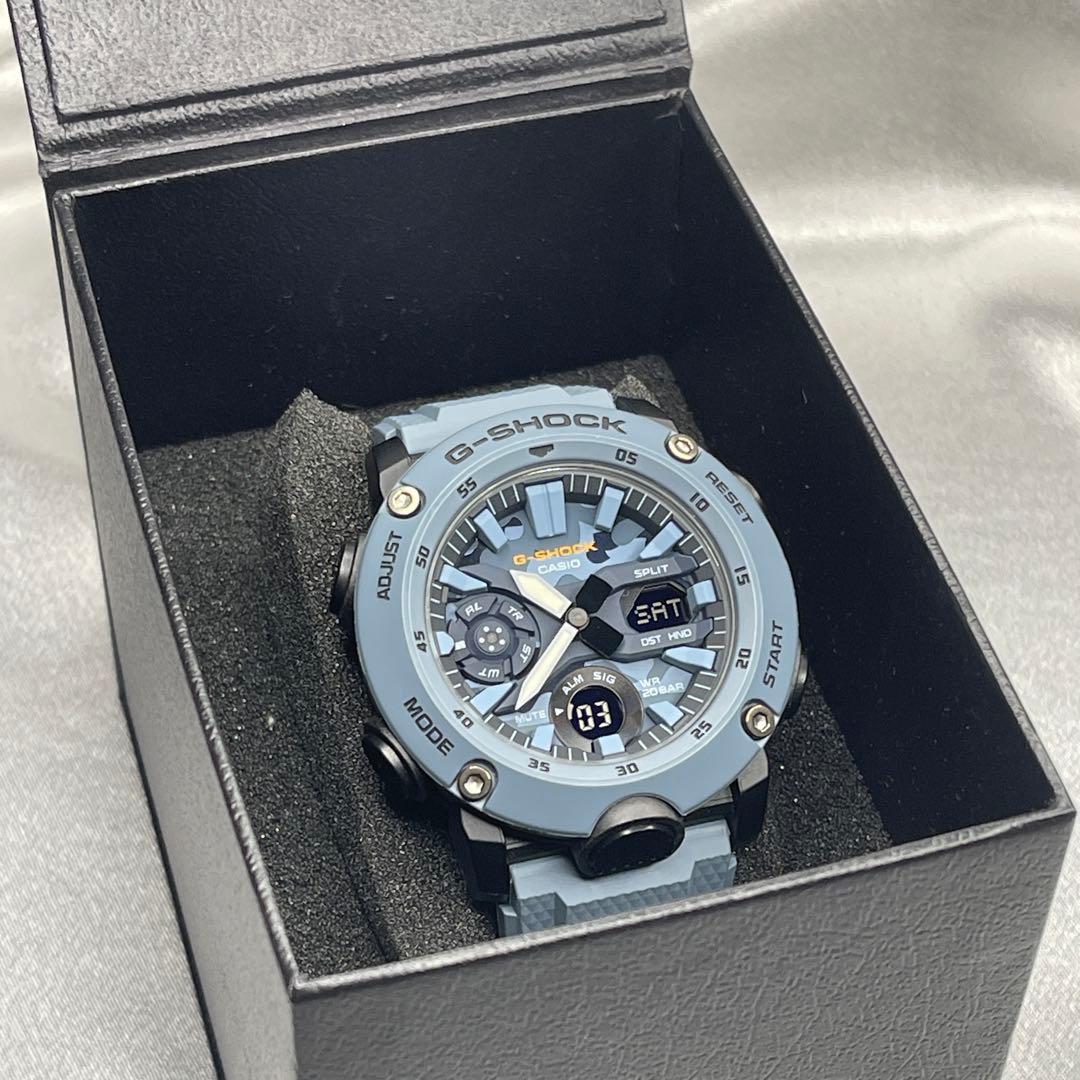 CASIO G-SHOCK GA-2000 カモフラージュ文字盤 【美・稼動品】