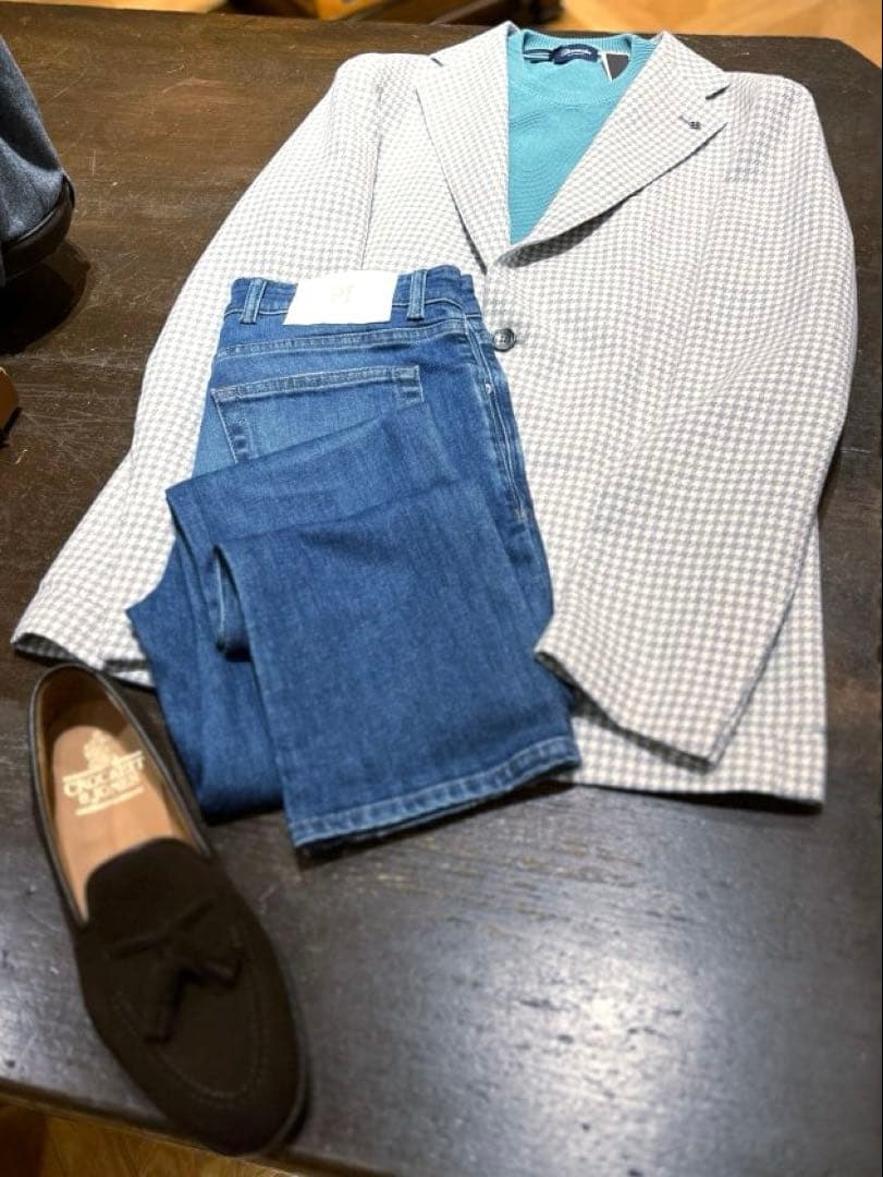 タリアトーレ Brilla 別注 ハウンドトゥース ジャケット