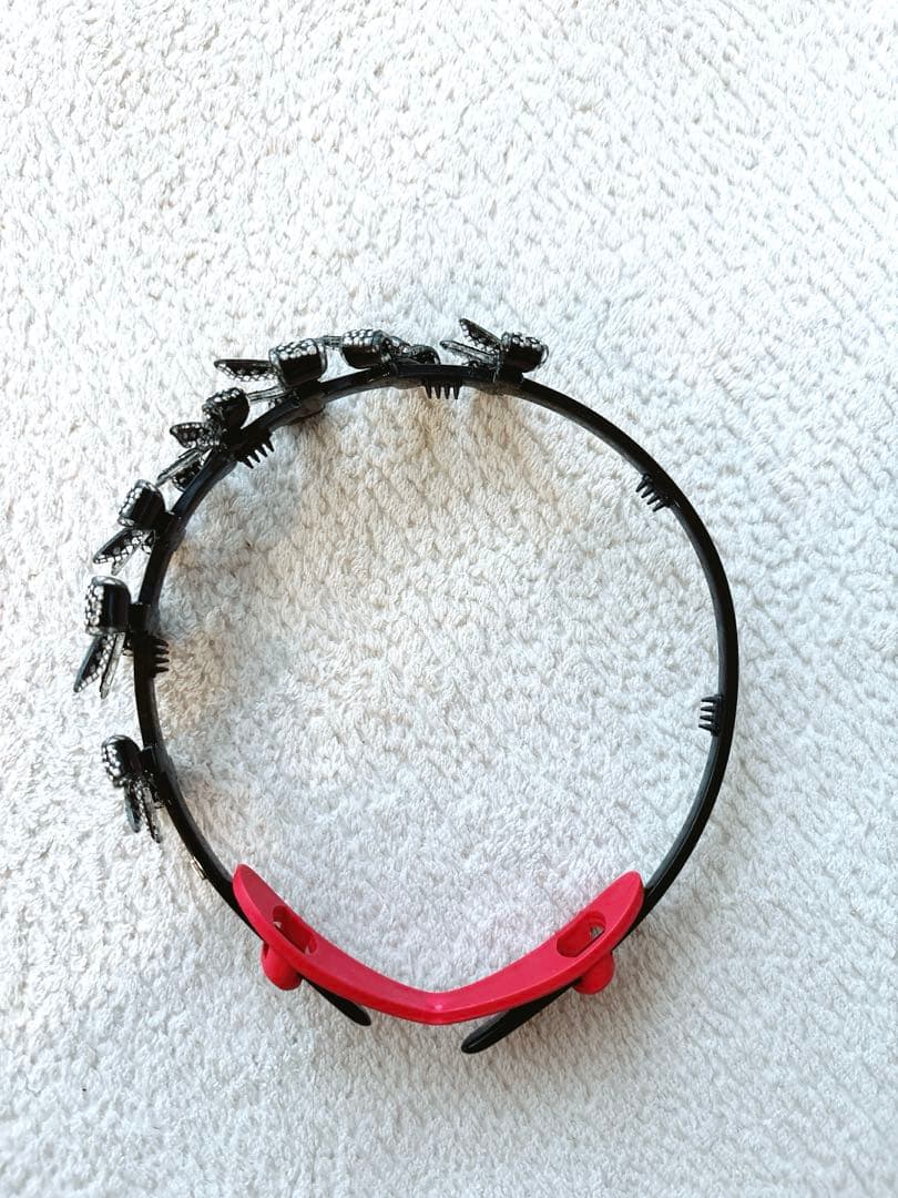 【美品】ALEXANDRE DE PARIS 7連リボン カチューシャ ブラック