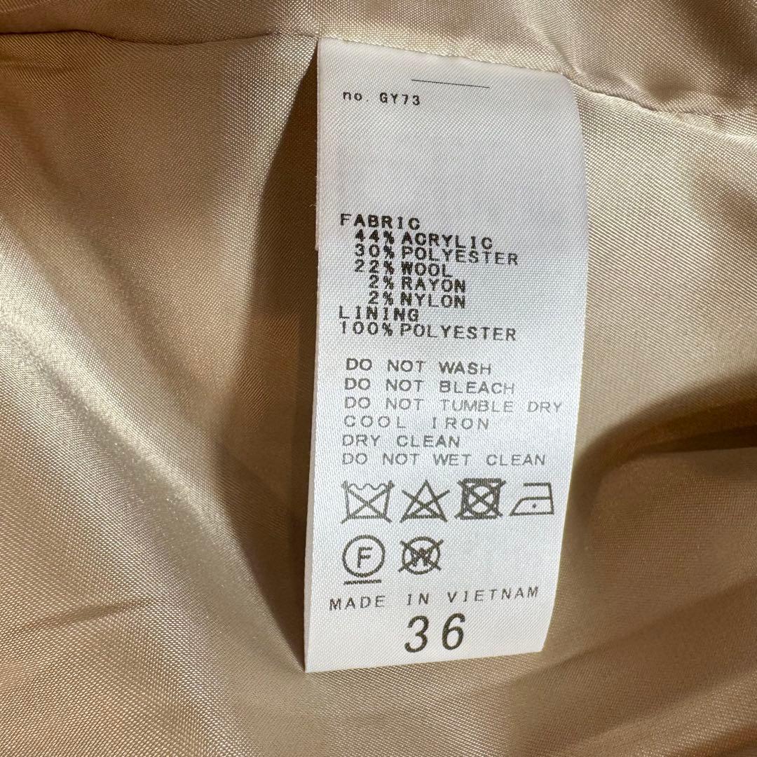 HM＆AY様未使用級 スピックアンドスパン パールボタン ファンシーツイードダブ