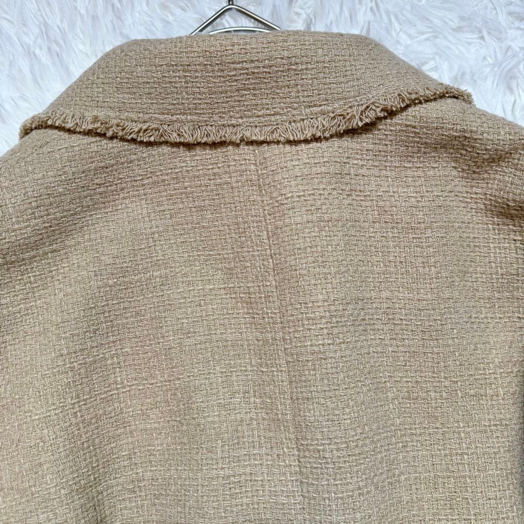 HM＆AY様未使用級 スピックアンドスパン パールボタン ファンシーツイードダブ