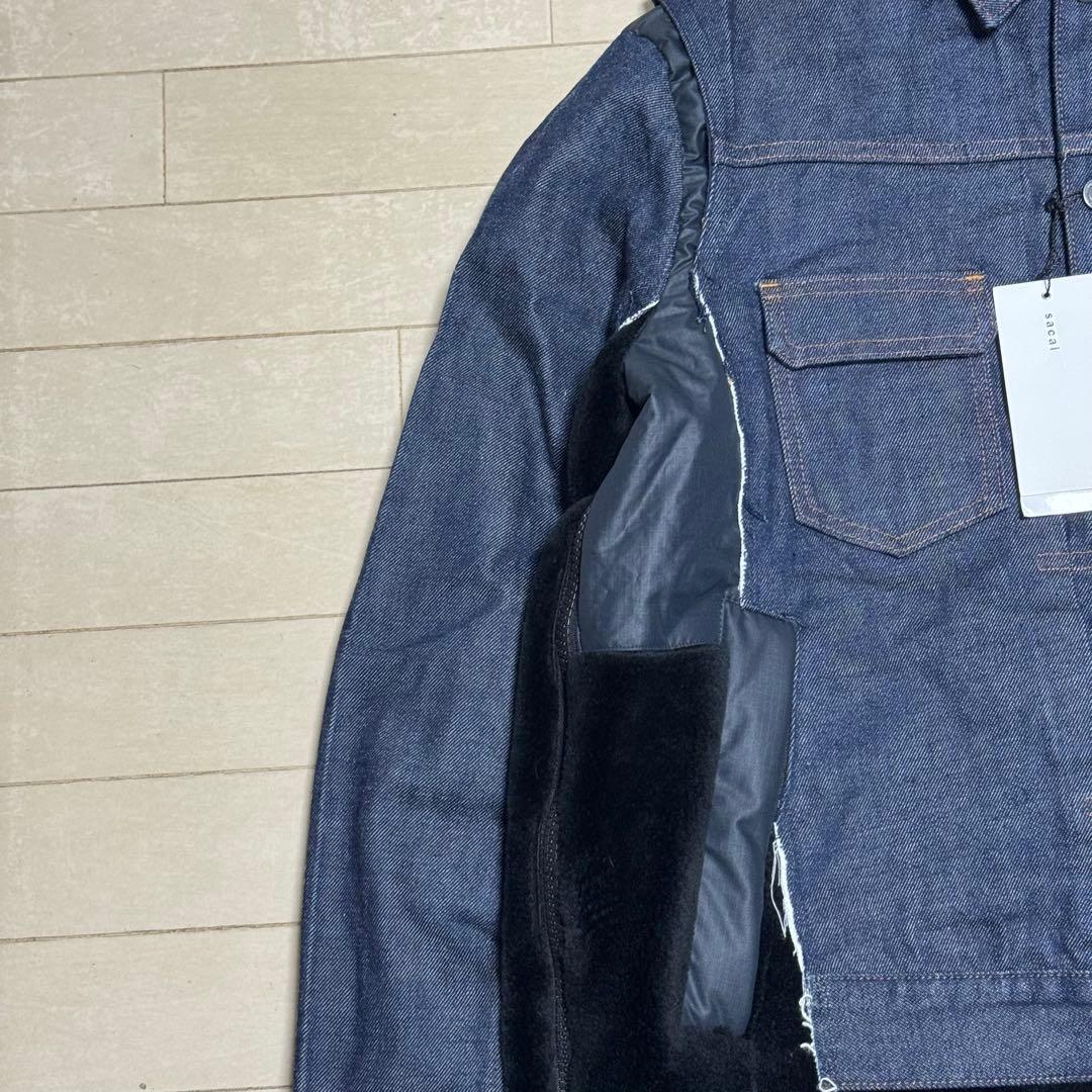 sacai × APC faux shearing コラボデニムジャケット