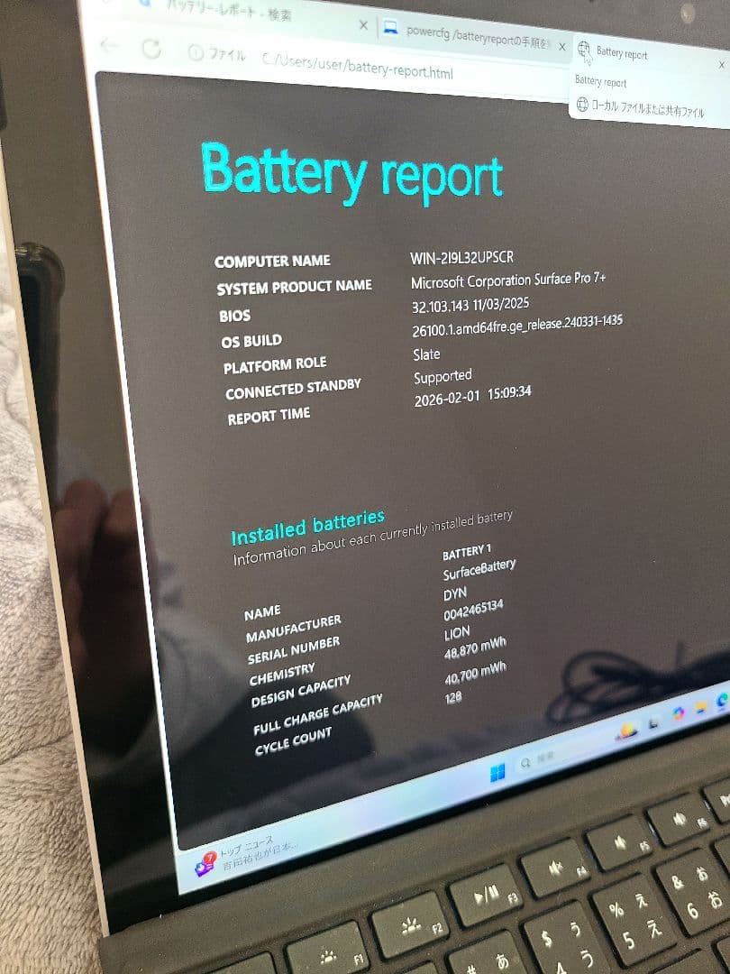 Surface Pro 7+ model1961 LETモデル