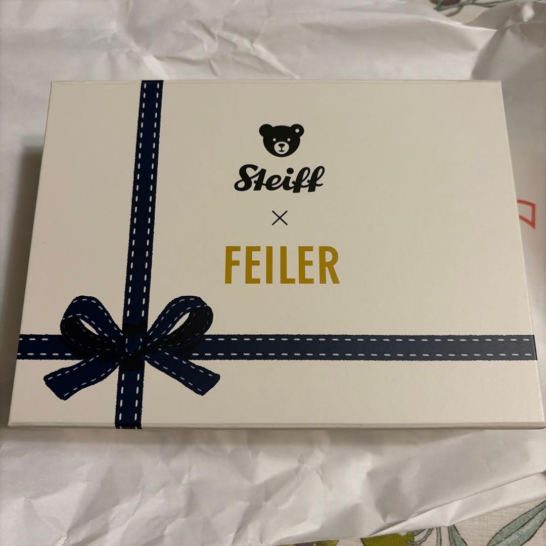 新作フェイラー　シュタイフベア　ハンカチキーリングセット