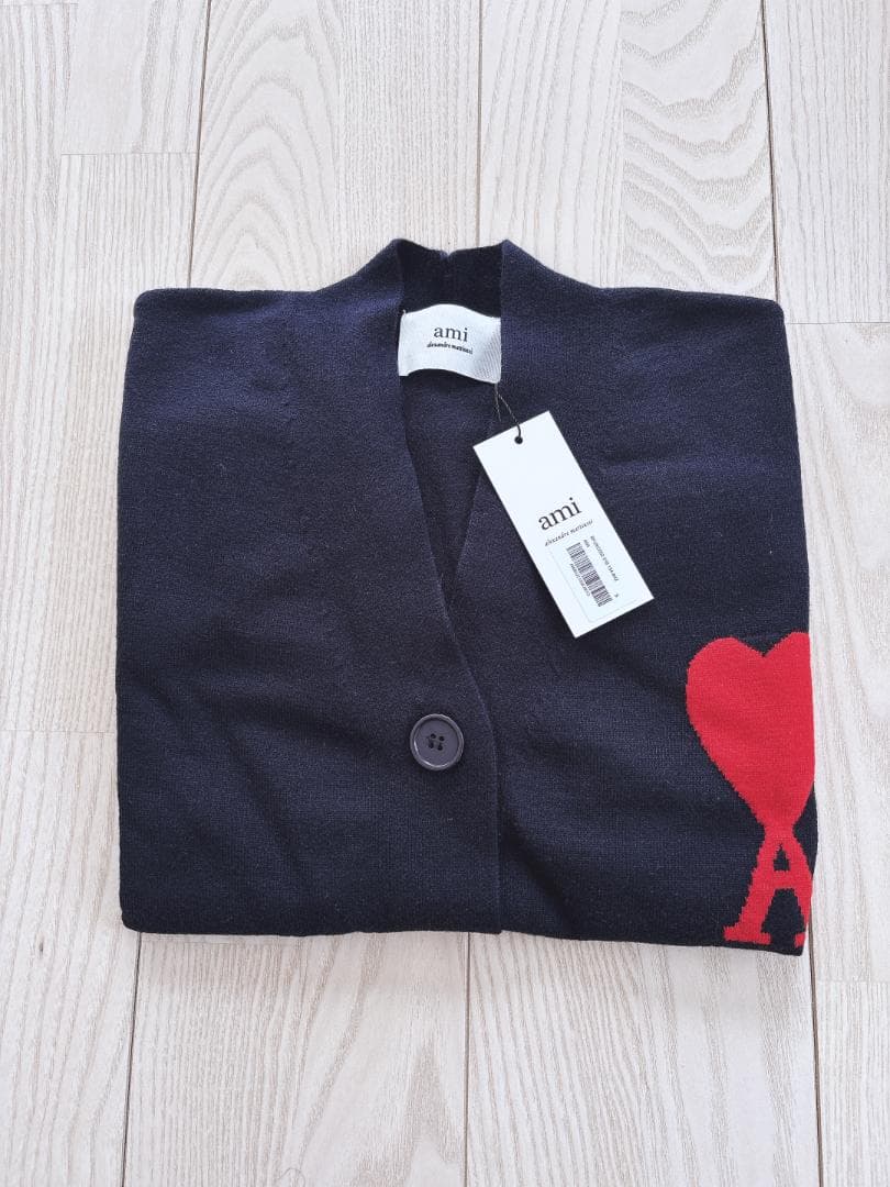 【新品】AMI PARIS アミパリス カーディガン 黒 Sサイズ