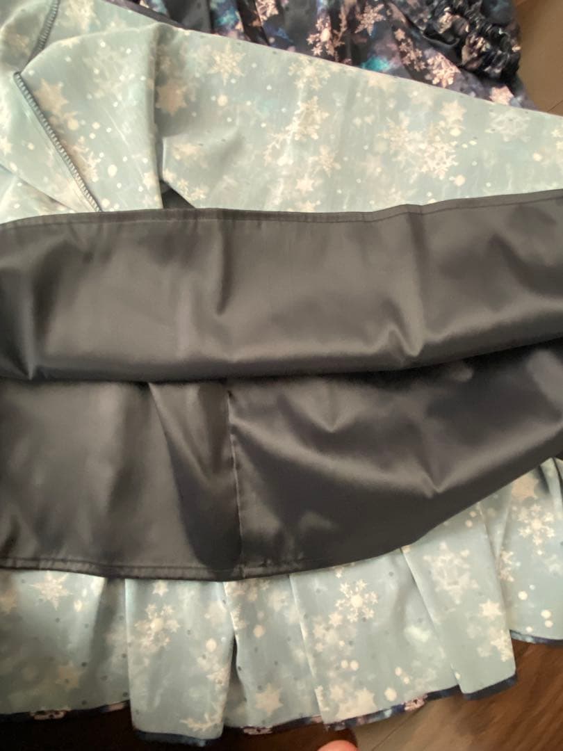 Arobe:スノー フレーク プリント ティアード ワンピース