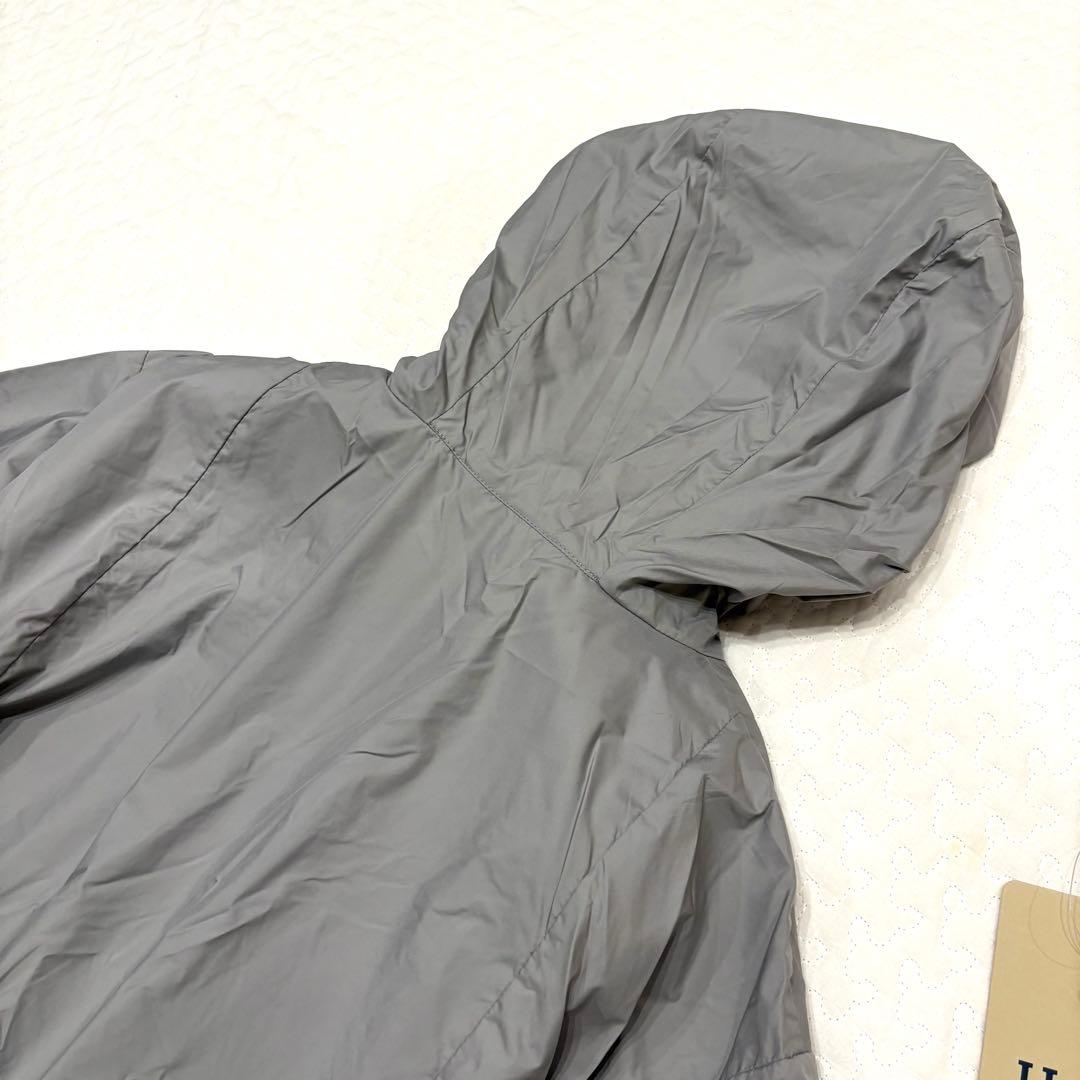 ☆新品☆HERNO テクノタフタ ギャザーモッズコート 38 GY