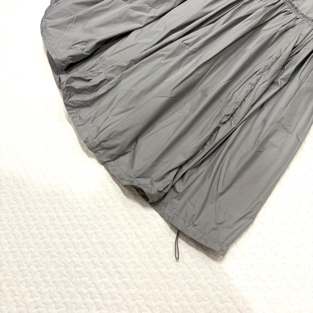 ☆新品☆HERNO テクノタフタ ギャザーモッズコート 38 GY