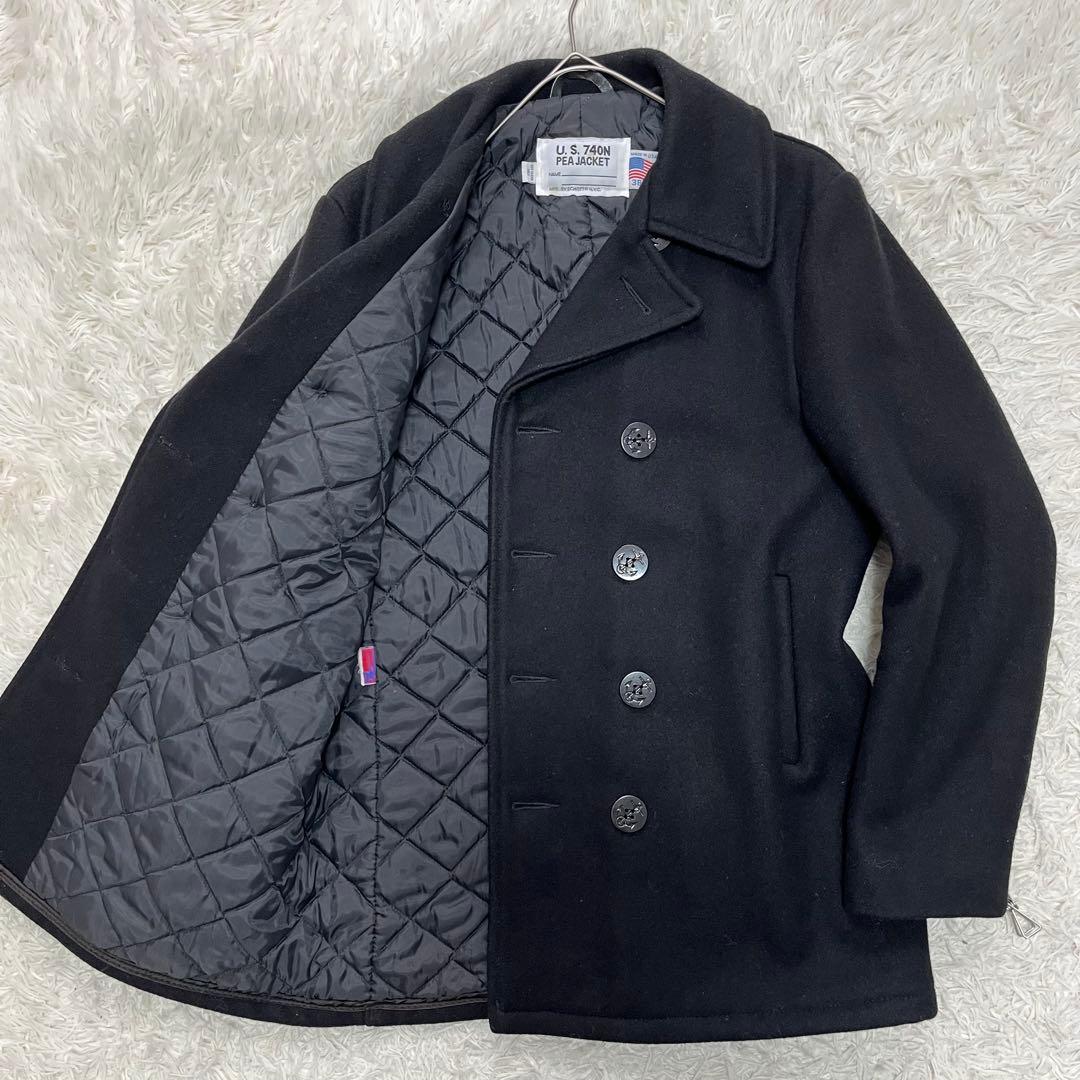 美品✨ショット U.S. 740N ピーコート キルティング ウール 38 M
