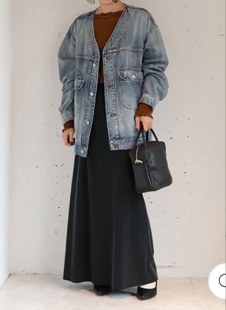 【新品未使用】カフネ　cafune Ｖネックデニムジャケット　Gジャン