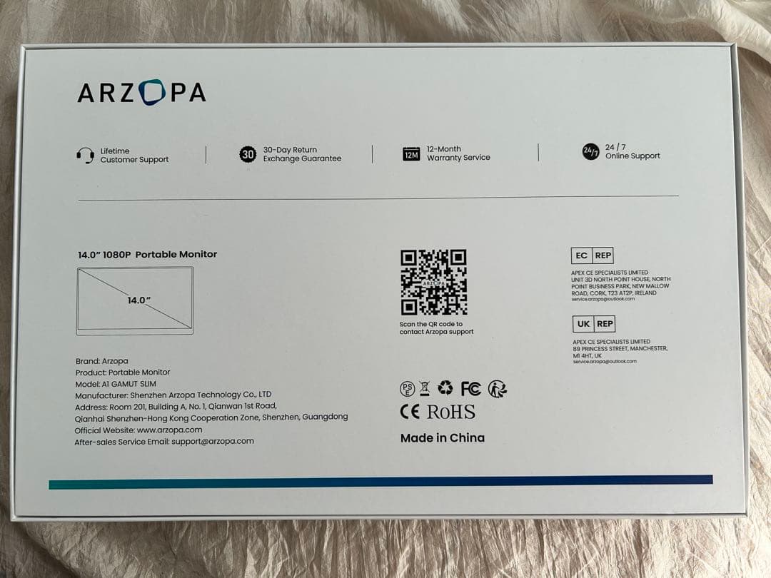 ARZOPA A1 Gamut Slim 14.0 モバイルモニター