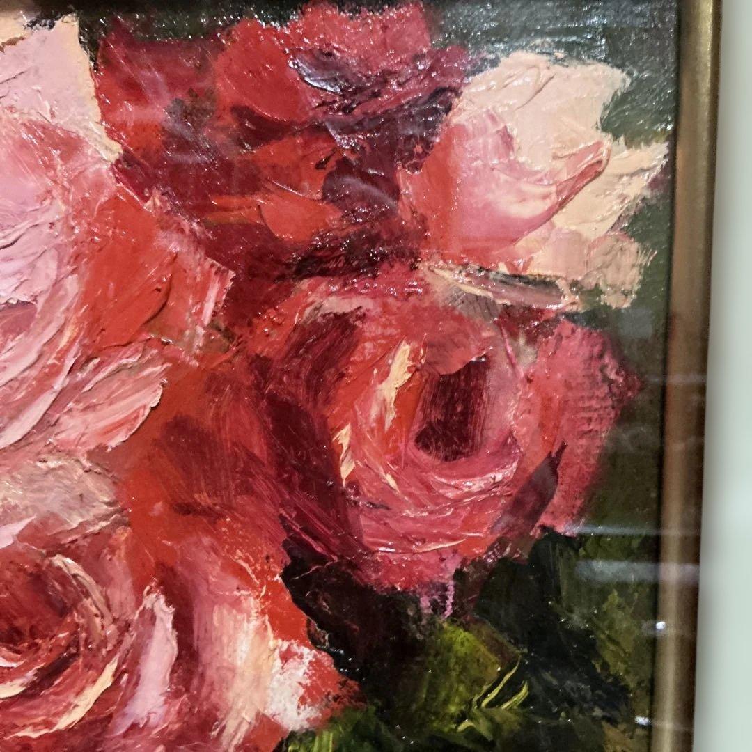 ねむさん専用　【真作】　（WISH） 小林慎太郎　『薔薇』　F６号　一期会会員