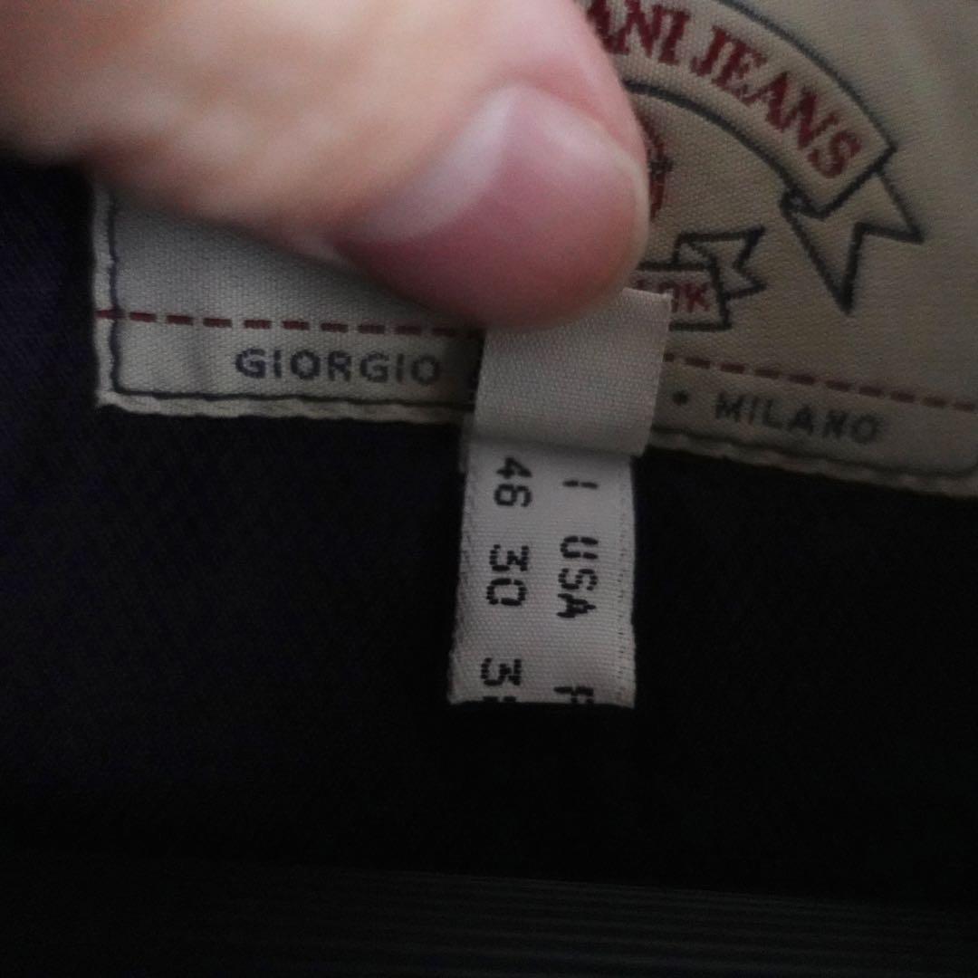1990s ARMANI Jeans ソフトジャケット　ネイビー　イタリア製