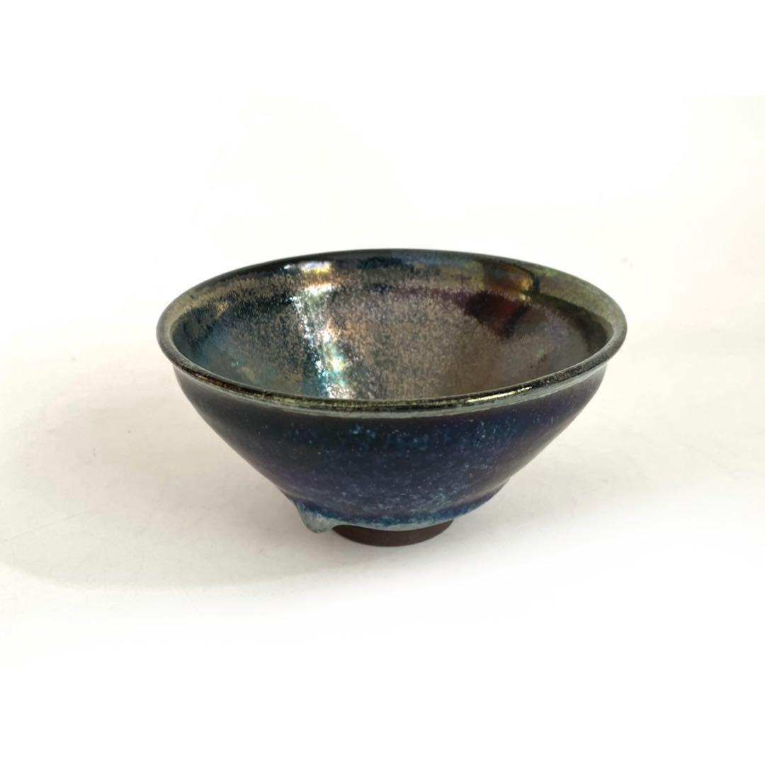 陶芸家　長江惣吉　燿変　天目　錦　茶碗　茶盌　抹茶碗　天目盌　共箱