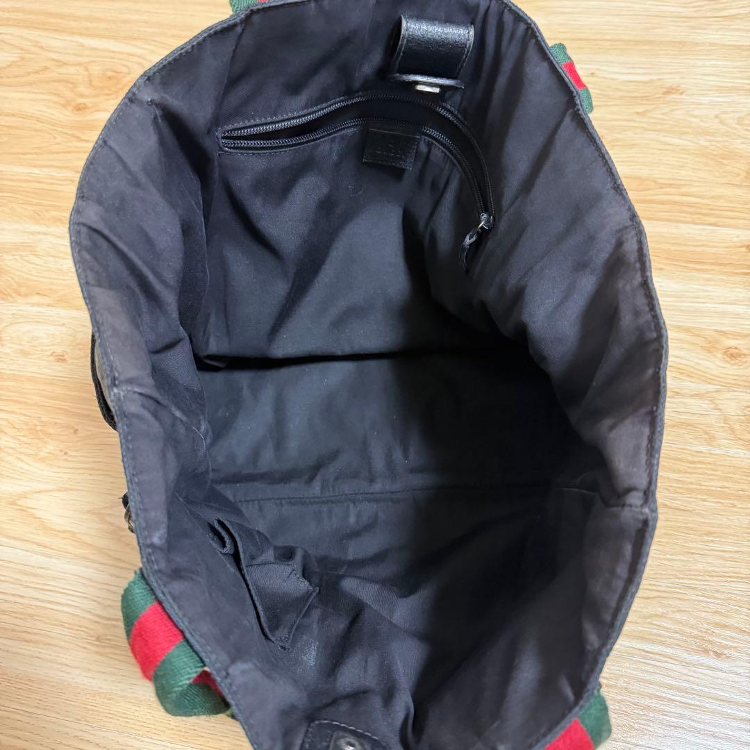 GGパターン エコバッグ 黒