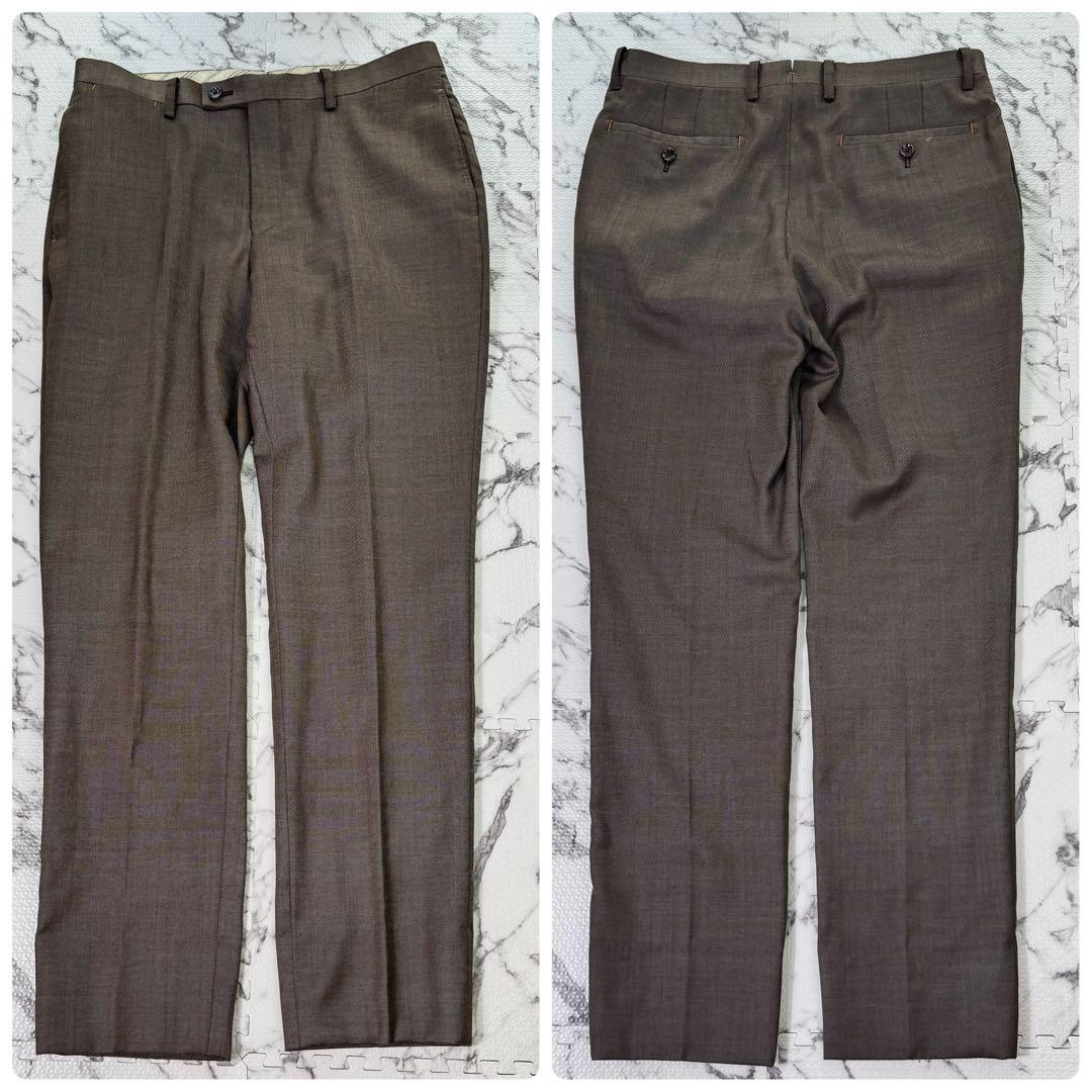 エドウィン　スーツ　セットアップ　3ピース　バイカラー　ストレッチ　ブラウン