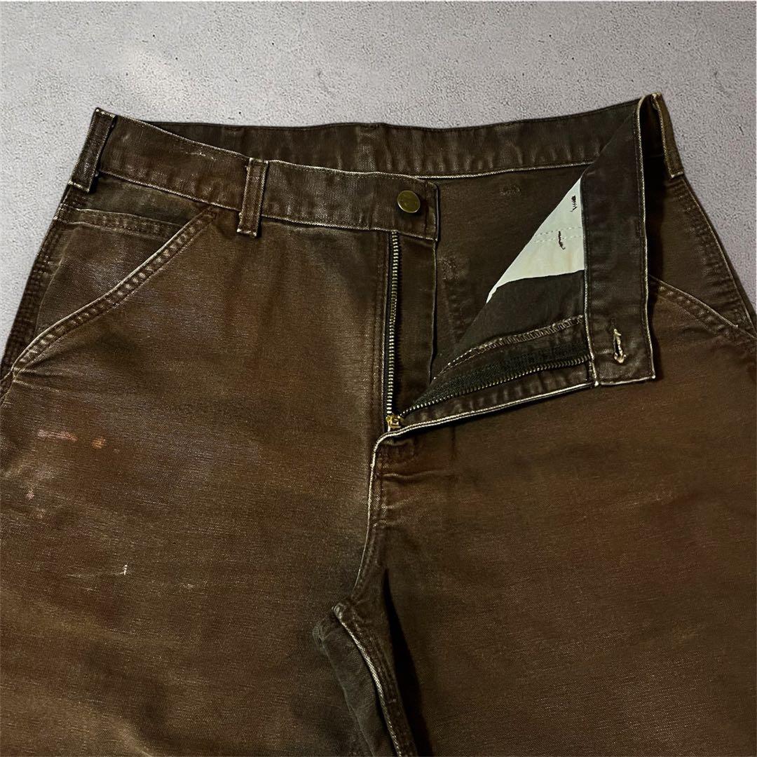 15s【Carhartt】ダックワークパンツ Brown