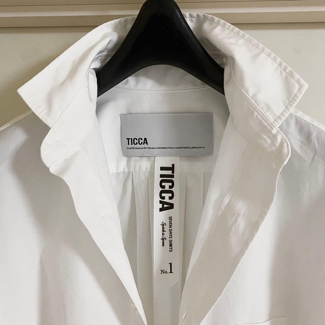 TICCA シャツ　スクエアビックシャツ　チュニック　ワンピース　スキッパー