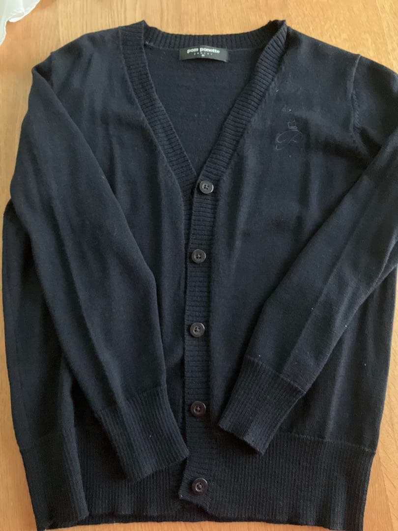 ⭐︎専用ポンポネットジュニア　M150 ウール100% 卒業式スーツ　カーディガン