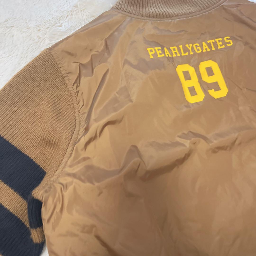 パーリーゲイツ　ハーフジップ　中綿　ブルゾン　ニット切替