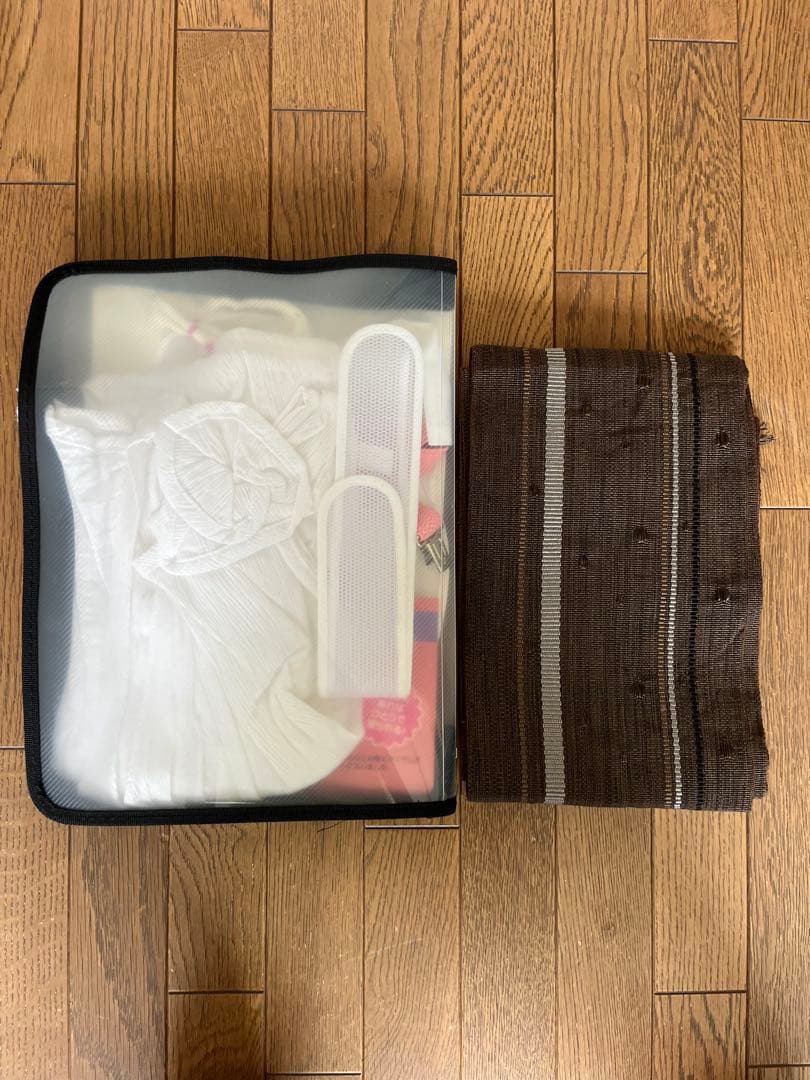 紫色の牡丹柄 浴衣・帯・下駄セット