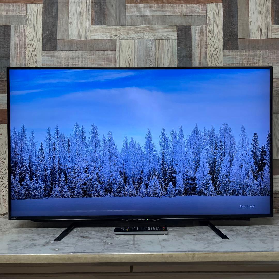 即日受渡❣️全国送料込シャープ50型4K液晶テレビ3チューナーユーチューブ視聴可