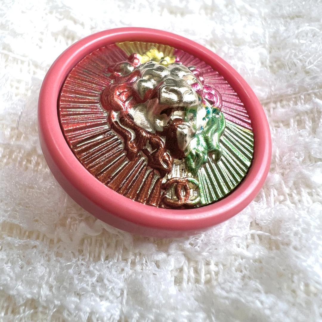 未使用★CHANEL★ホワイト★ツイード★ライオン★ダブルジャケット