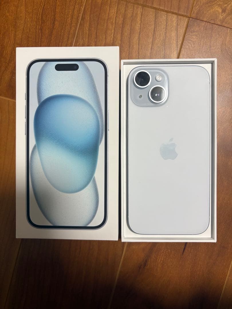 Apple iPhone 15 blue 本体　256GB バッテリー100%