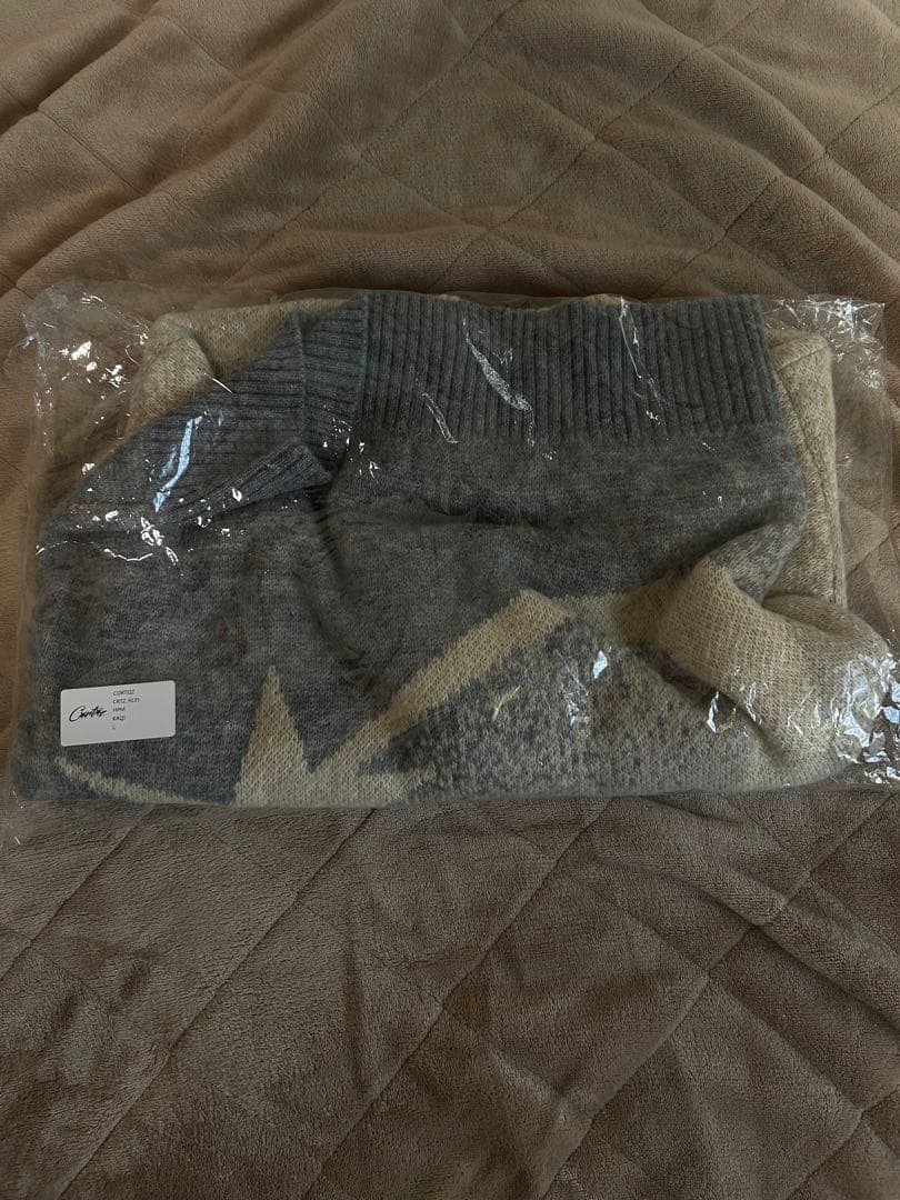 corteiz セーター L モヘア グレー