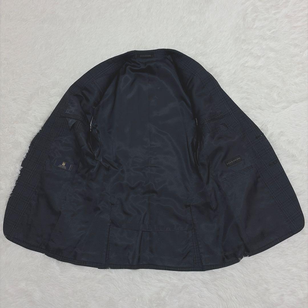 【美品】ヒルトン コロンボ SUPER130’s チェック スーツ M 850