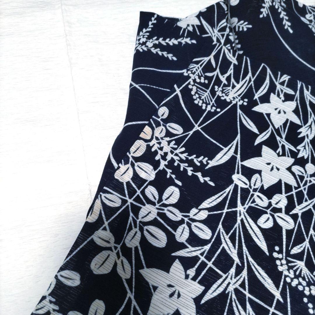 竺仙　綿絽　浴衣　木綿