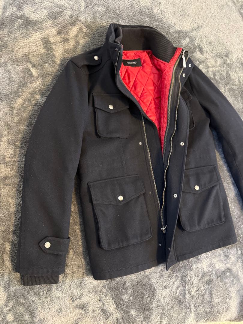 BURBERRY ウールコート 黒色 LL