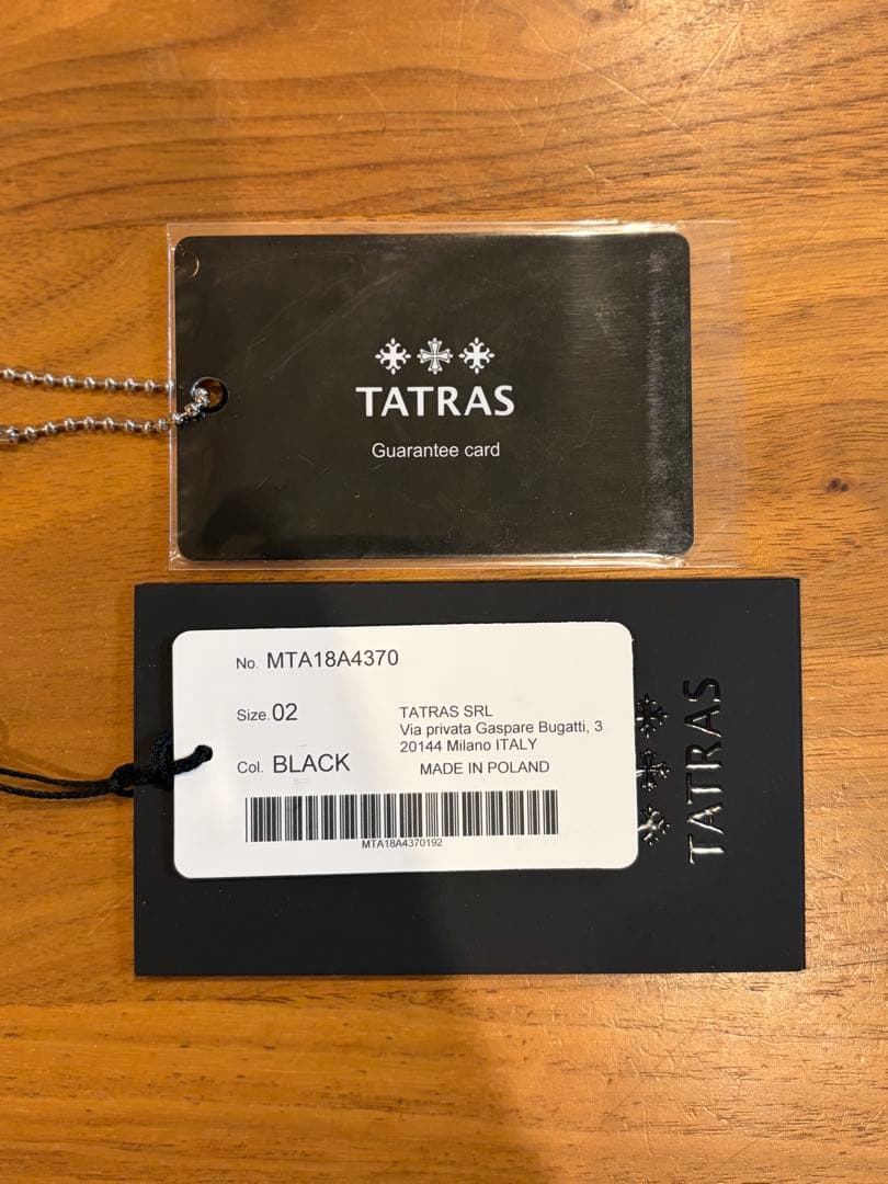 (専用)TATRAS GESSO ブラック 2 【極美品】