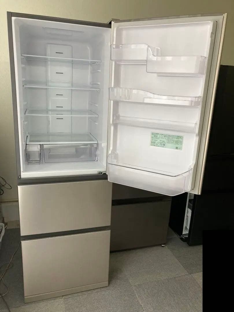 日立 冷蔵庫 幅60cm 375L R-V38NV(N) 3ドア 右開き