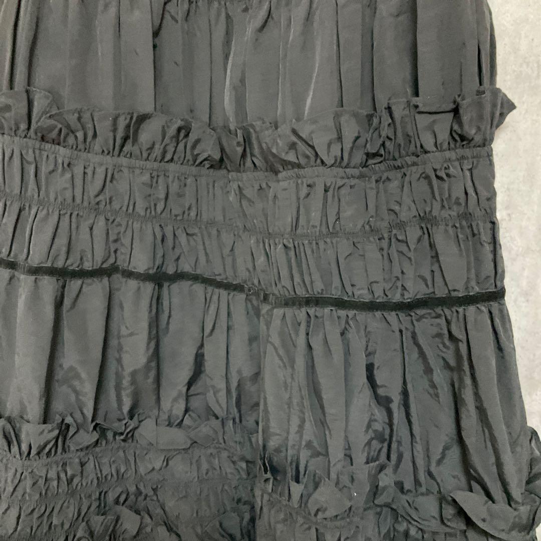 専用　新品　PERNA　ギャザーキャミフリルワンピース　フレアマキシワンピース