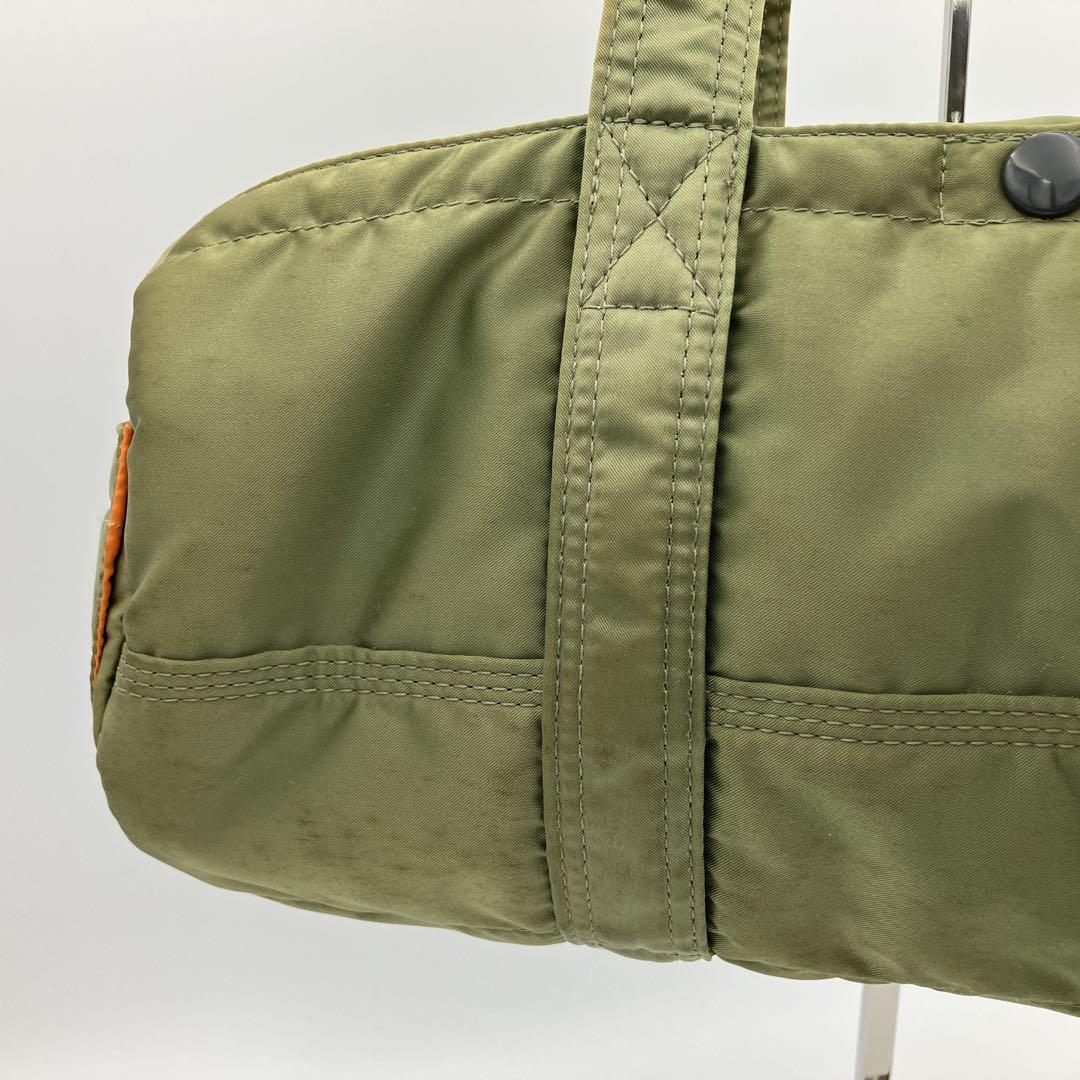 PORTER TANKERナイロン製　ミニボストンバッグ　カーキ　オリーブ