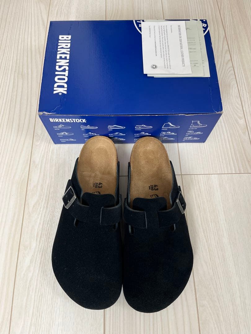 【新品】BIRKENSTOCK Boston BLACK 43