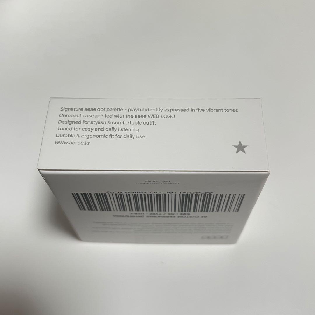 aeae イヤホン ドット 有線イヤホン レッド