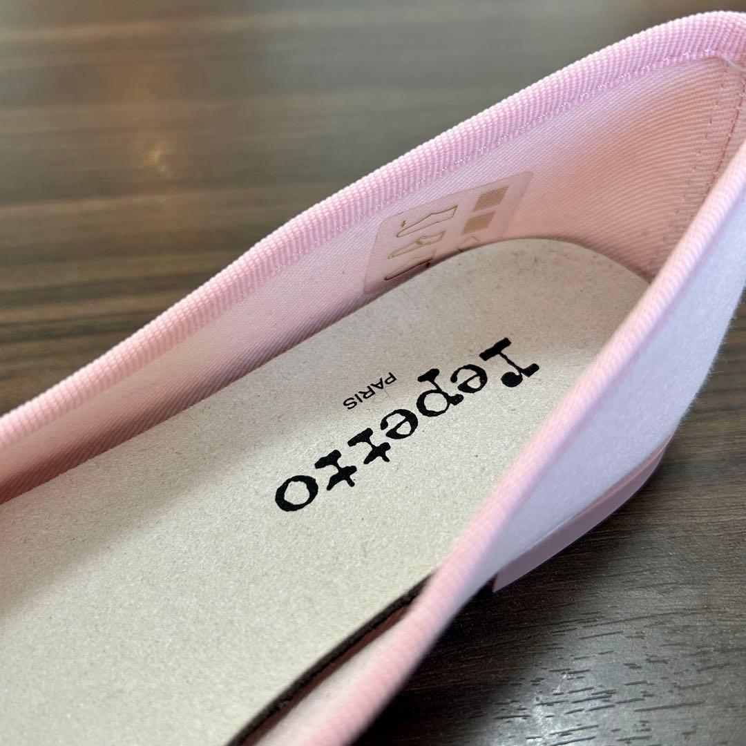 新品未使用　repetto バレエフラットシューズ 37.5 ピンク　23.5