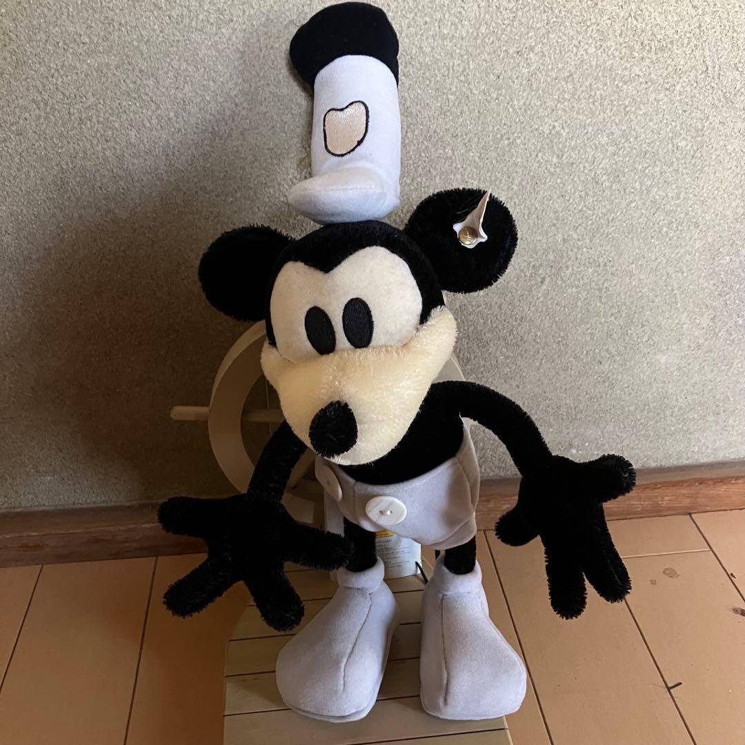 希少 シュタイフ 蒸気船ウィリー ミッキーマウス 世界限定 10000体