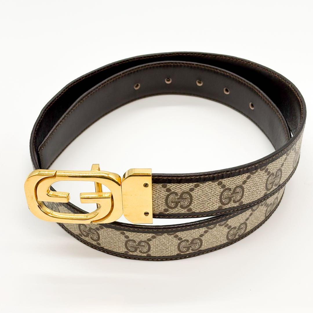 ♡美品♡ GUCCI GG柄 インターロッキング リバーシブルベルト