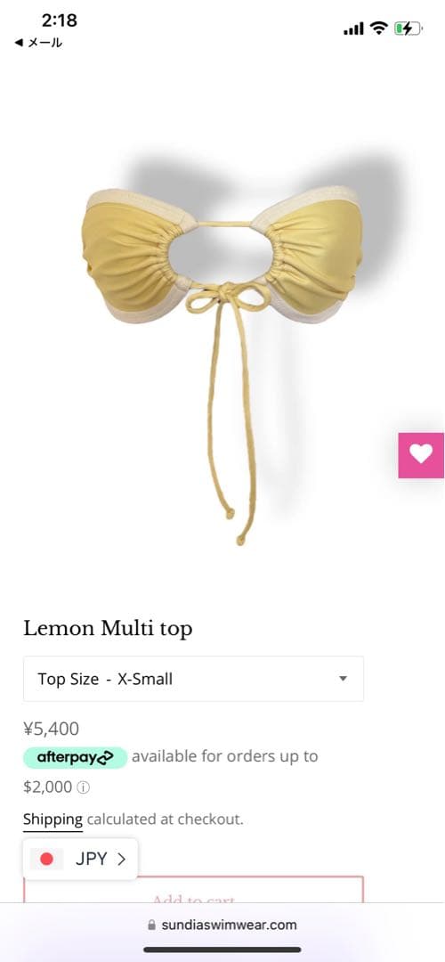 Sundia Swim ビキニ 新品未使用 XS