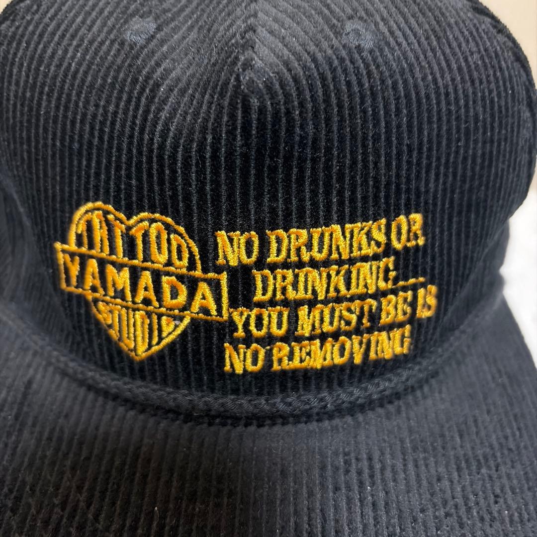 太郎　タトゥースタジオヤマダ　刺繍ロゴ　コーデュロイキャップ