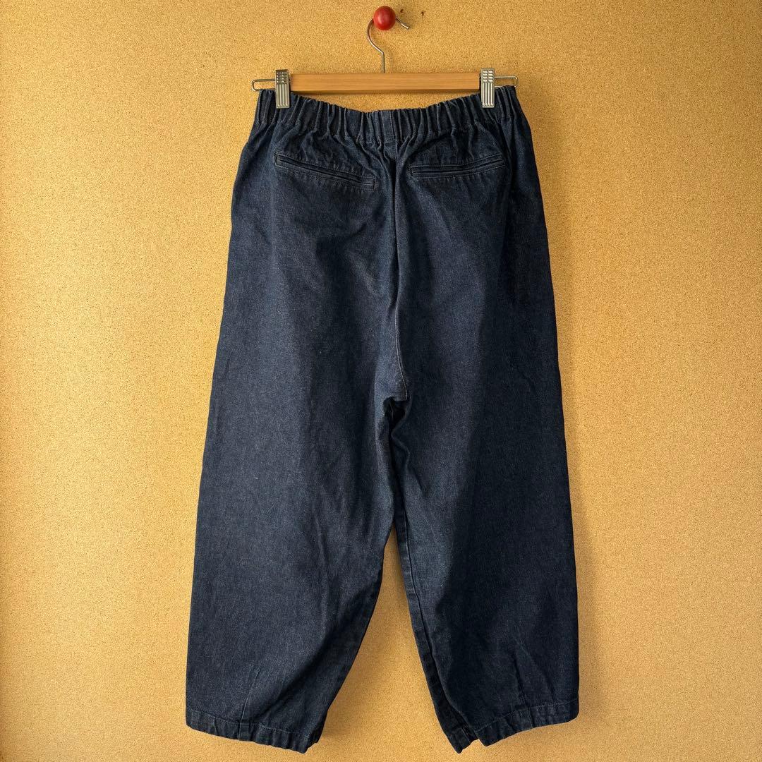 かぐれ 2025 デニムクロップドパンツ インディゴ