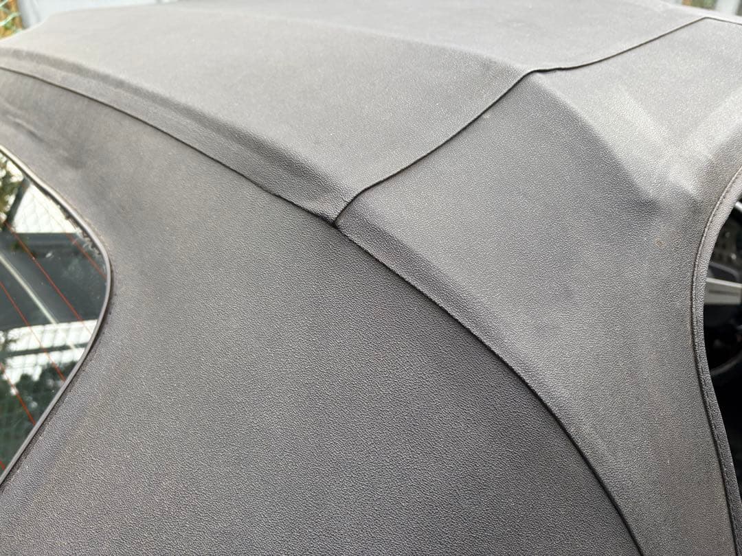 ロードスターNA NB 幌ビニール生地　黒　社外　ガラス落ち有