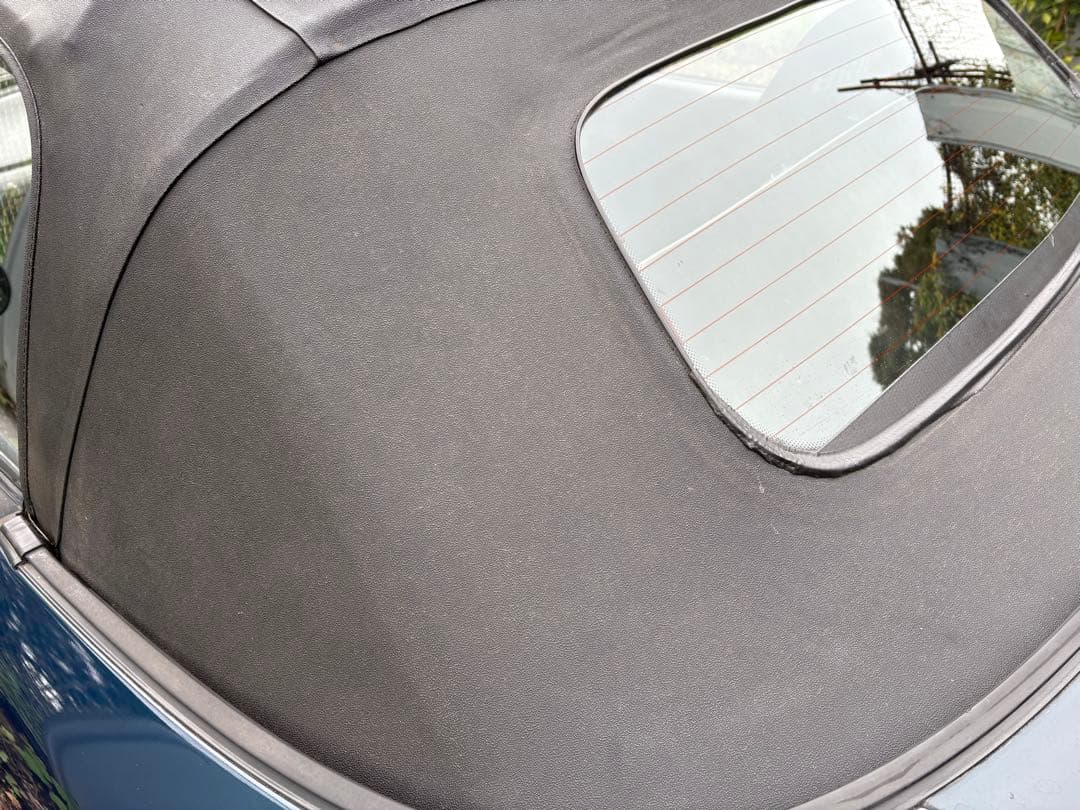 ロードスターNA NB 幌ビニール生地　黒　社外　ガラス落ち有