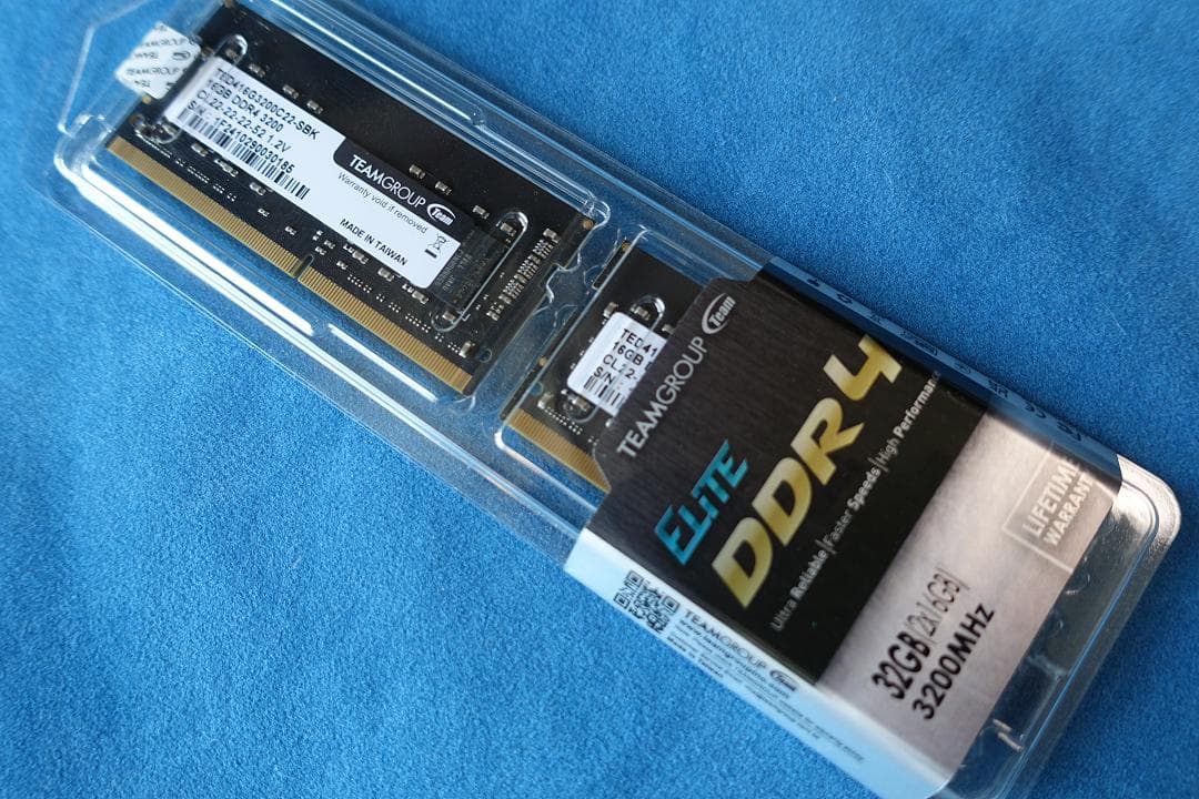 新品　TEAMGROUP Elite DDR4 16×2 3200MHz